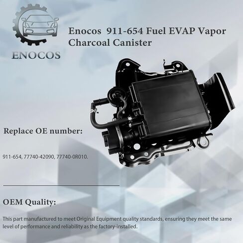 911-654 Fuel EVAP Vapor Charcoal Canister Compatible with 2006 2007 2008 2009 2010 2011 2012 T'oyota RAV4 2.4L 2.5L 3.5L, Replacement# 77740-42090 77740-0R010 in Kuwait