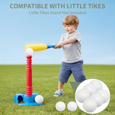 T-Ball Replacement Balls Compatible with Little Tikes TotSports - 6PCS 2.7"(7cm) Plastic T Balls, Compatible with Little Tikes Accessories in Kuwait
