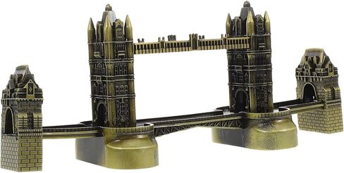 IMIKEYA Metal Tower Bridge Model Home Office Decor Tabletop Ornament European Style Souvenir for Friends and Family in Kuwait