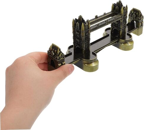 IMIKEYA Metal Tower Bridge Model Home Office Decor Tabletop Ornament European Style Souvenir for Friends and Family in Kuwait