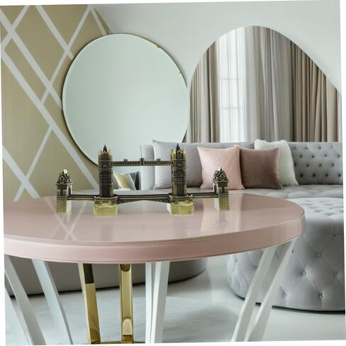 IMIKEYA Metal Tower Bridge Model Home Office Decor Tabletop Ornament European Style Souvenir for Friends and Family in Kuwait