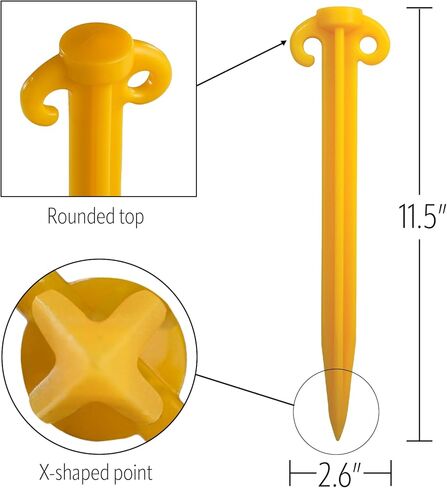 In the Breeze 4564 — Kite Stake with Round Top — Heavy-Duty Plastic Ground Stake for Kites, Tents, Canopies in Saudi Arabia