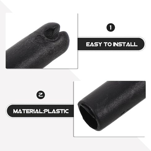 HEMOTON 10pcs Plastic Kite Connectors, Universal Black Sports Kite Frame Parts - DIY Assembly Accessories for Repair and Building in Kuwait