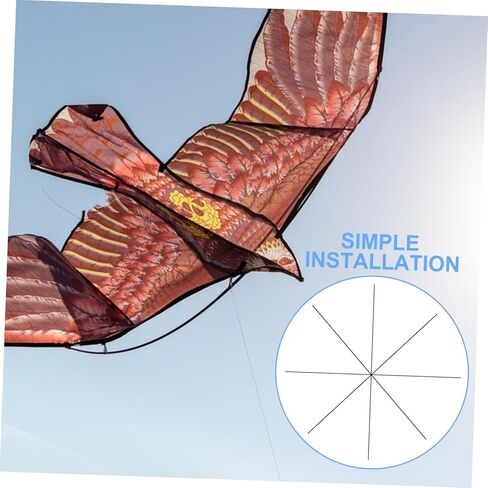 4pcs Reinforced Plastic Kite Rods DIY Support Sticks for Kite Building Model Assembly Lightweight Cross Bars for Outdoor Flying in Kuwait