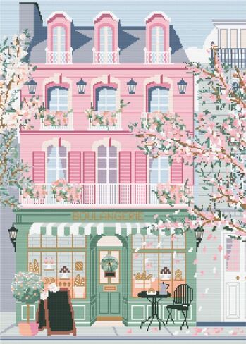 Boulangerie Stamped Cross Stitch Kits for Adults - Embroidery Kits for Beginners Adults,11CT Patterns Dimensions Counted Cross Stitch Kits for Adults Arts Craft 10x14 inch in Kuwait