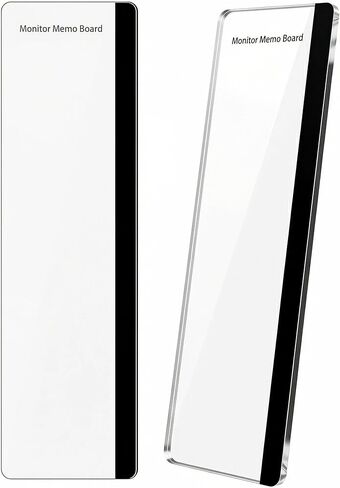 2-Pack Clear Acrylic Message Boards for Computer Monitor Sides, Sticky Note Holder for Office and Home, Side Panel Organizer for Desktop, Notes and Reminders in Kuwait