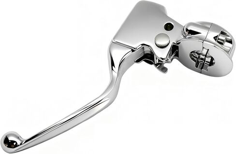Chrome Clutch Lever Perch Clamp Kit Aftermarket Part Compatible with Harley Touring FLHX FLHT FLHR FLTR FLHTCU Road King Road Glide 2008-2013 CVO in Kuwait