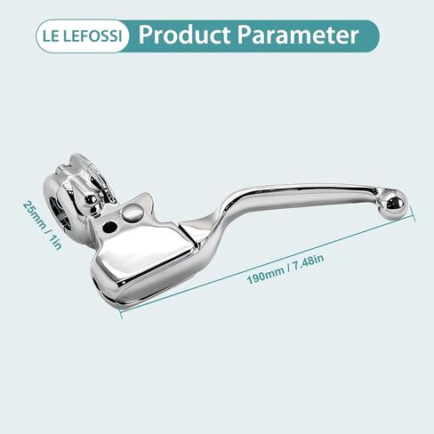 Chrome Clutch Lever Perch Clamp Kit Aftermarket Part Compatible with Harley Touring FLHX FLHT FLHR FLTR FLHTCU Road King Road Glide 2008-2013 CVO in Kuwait