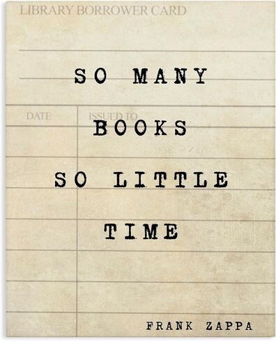 Stupell Industries 'Many Books & Little Time'، لوحة فنية قماشية، 36 × 48 بوصة، سهلة التعليق ومتينة، صنع في الولايات المتحدة الأمريكية، بواسطة جوليا فروست in Kuwait