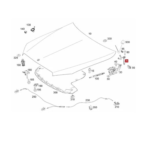 A2059060002 Engine Hood Sensor Fixed Base Controller in Kuwait