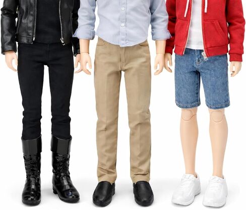 3 Pairs Fashion Doll Boots Fashion Accessories, Casual Shoes Miniature Wear Fashionable Clothes Outfit, Handmade Costumes Clothing Craftsmanship Black Mini Dollhouse Scene, Micro Landscape Decoration in Kuwait