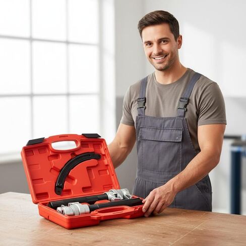 Strut Spring compresing Tool Kit Molded Hooks Strut Spring compresing Tool Heavy Duty for Auto Repair Shop in Kuwait