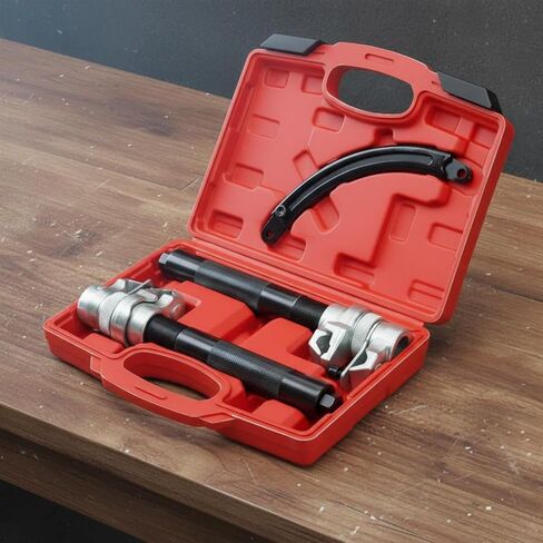 Qianly Strut Spring compresing Tool Kit Molded Hooks Strut Spring compresing Tool Secure Locking for DIY Enthusiasts, Garage in Kuwait