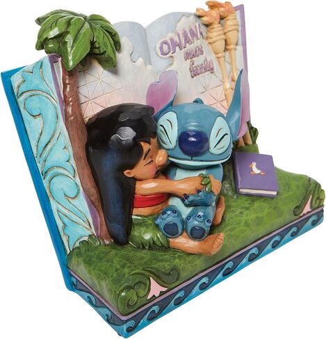 Enesco Jim Shore Disney Traditions Lilo and Stitch Story Book Ohana Family Figurine, 5.75 Inch, Multicolor in Saudi Arabia