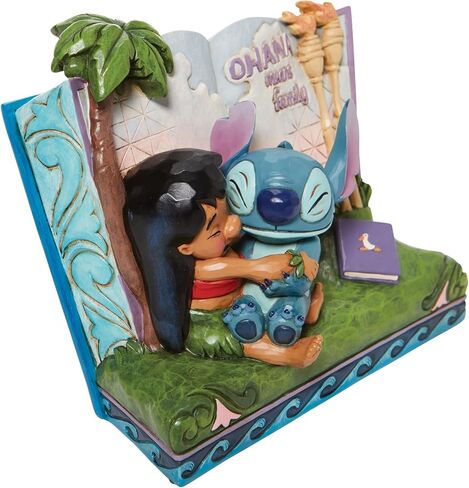 Enesco Jim Shore Disney Traditions Lilo and Stitch Story Book Ohana Family Figurine, 5.75 Inch, Multicolor in Saudi Arabia