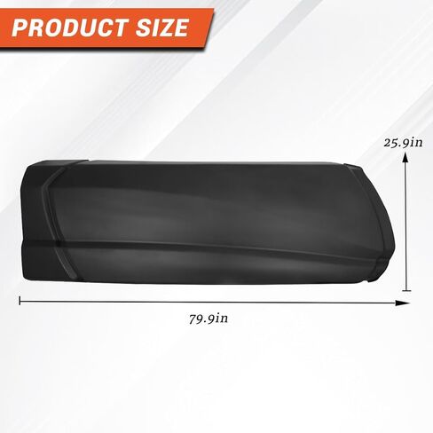 Sterlix Fairing Panel Compatible with Kenworth T680 2013-2021 OE Replacement Right Step Side Fairing-Black (Driver Left Side-No Hole, 79.92'') in Kuwait