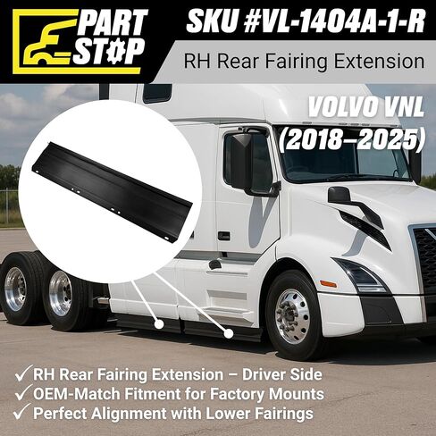 Fits Volvo VNL Fairing Set — Right in Kuwait