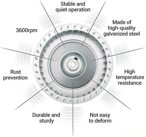 8710-4358 Blower Wheel 8715-4481 Compatible with Fasco Draft Inducers A225 A137 A136 A142 A165 A168 A224 A227 A307 A158 A280 SometimeA230's. in Kuwait