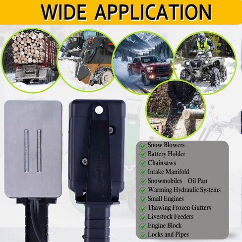 JEENDA Magnetic Engine Block Heater 1155x 1155 200w with 43in Power Cord, Oil Pan Heater, 120V Surface-Thermostat Control for Car, Truck, Tractors, Diesel Vehicles and Other Equipment in Saudi Arabia