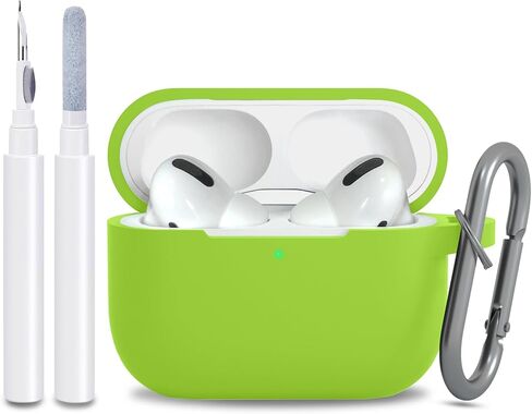 for AirPods Pro 2nd 1st Generation Case Cover with Keychain, Protective Soft Silicone Skin Accessories for Apple AirPods Pro Charging Case 2022/2019, Front LED Visible, Hot Pink in Kuwait