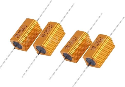 5 قطعة 5 واط RX24 الألومنيوم الطاقة معدن شل حالة Wirewound المقاوم 0.1R 15K 0.5R 1K 2K 5K 10R 6.8R 50R 100K 1K 5K 10K أوم (390R) in Kuwait