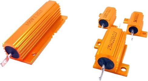 25W 50W 100W الألومنيوم الطاقة معدن شل حالة Wirewound المقاوم 0.01-100K 0.05 0.1 0.5 1 2 6 8 10 20 200 500 1K 10K أوم (50W-30R) in Kuwait
