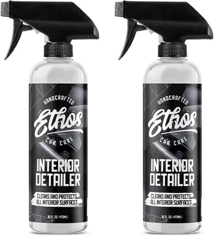 بخاخ Ethos Interior Detailer - منظف السيارة الداخلي ينظف ويحمي جميع الأسطح الداخلية بسهولة | لمسة نهائية من الساتان غير الدهني مع حماية من الأشعة فوق البنفسجية وعوامل تحييد الرائحة in Kuwait