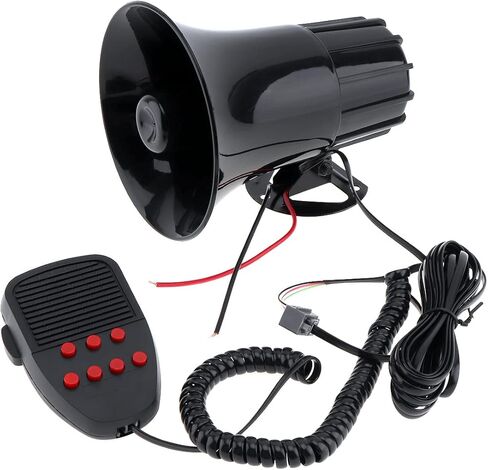 12V Loud Horn Siren For Car Vans Trucks Motorcycles Boats Warning Alarm with 150db 100W Loud Speaker in Kuwait