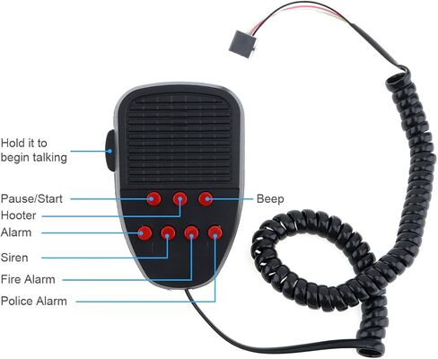 12V Loud Horn Siren For Car Vans Trucks Motorcycles Boats Warning Alarm with 150db 100W Loud Speaker in Kuwait