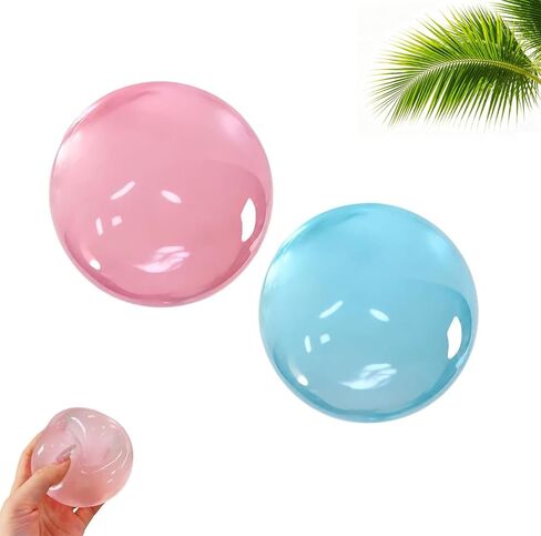 2026 New Coconut Oil Stress Ball, Coconut Oil Squishy, Slow Rising Non-Rebounding Stress Relief Squishy, Portable Desk Squishies Stress Ball (2pcs1.6in Pink+Blue) in Kuwait