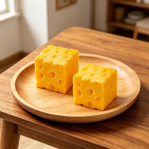 Cheese Squishy 2Pcs, Soft Sensory Fidget Toy that Always Returns to Shape, Stress Relief for Adults & Office Desk, Party Favors Gift in Saudi Arabia