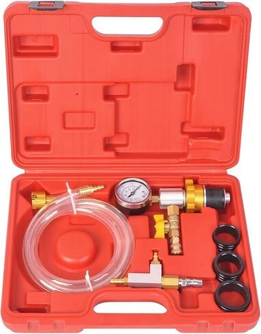 Coolant Vacuum Refill Kit Radiator Cooling System Vacuum Refilling Gauge Tool with 32mm 35mm 40mm 45mm Apdapters in Kuwait