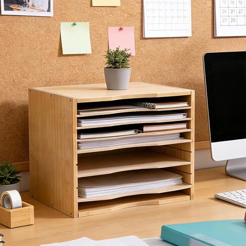 Wooden Puzzle Holder Rack, 7-Tier Puzzle Storage Shelf with Removable Drawers Puzzle Racks for Wooden Puzzles in Kuwait