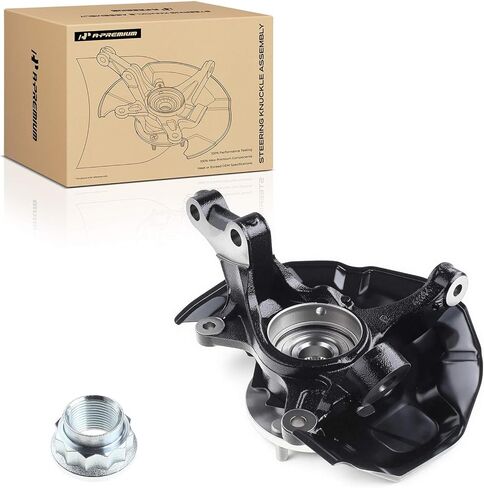 A-Premium Front Steering Knuckle & Wheel Bearing Hub Assembly Compatible with Toyota Camry 2004-2006 3.0L or 3.3L, Lexus ES330 2004-2006 3.3L, w/5-Lug, Right Passenger Side, Replace # 4321158010 in Saudi Arabia