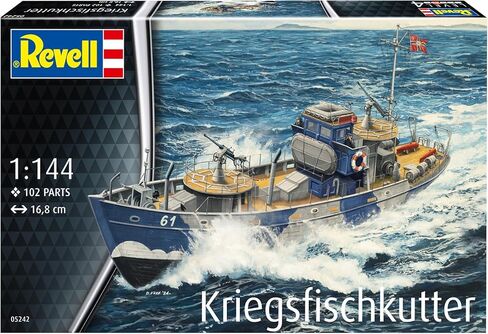 ريفيل 05242 KFK (Kriegsfischkutter) قارب بمقياس 1:144 مجموعة نماذج بلاستيكية غير مدمجة/غير مطلية in Kuwait