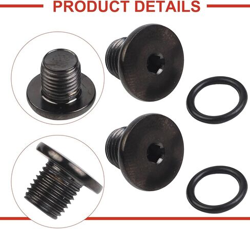 لبرغي ناقل الحركة لسلسلة R7000 R8000، مسمار منفذ الزيت من الدرجة 4 TC4 مع ختم، الطريق لصيانة فرامل الدراجة، أسود/فضي in Kuwait