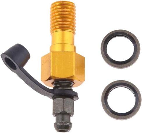 Motorcycle Brake Caliper Banjo Bolt Bleed Screw M10 X 1.25 Aluminum Nipple Compatible With Universal Master Cylinder(Red) in Saudi Arabia