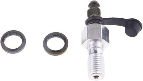 Motorcycle Brake Caliper Banjo Bolt Bleed Screw M10 X 1.25 Aluminum Nipple Compatible With Universal Master Cylinder(Red) in Saudi Arabia