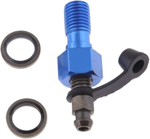Motorcycle Brake Caliper Banjo Bolt Bleed Screw M10 X 1.25 Aluminum Nipple Compatible With Universal Master Cylinder(Red) in Saudi Arabia