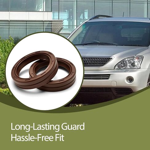 Engine Camshaft & Crankshaft Oil Seal Kit Compatible with Lexus ES250 ES300 ES330 RX300 RX330 RX400h, Toyota Camry Solara Highlander Sienna Avalon Replace 90311-38034 90311-40022 in Kuwait