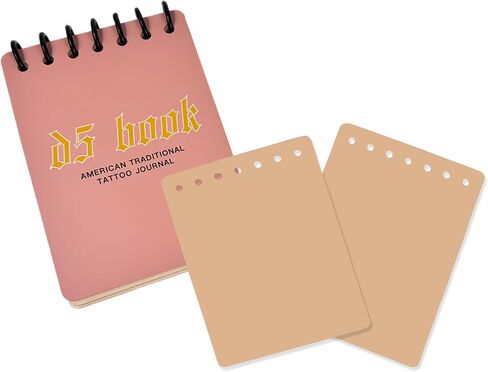 D5 Tattoo Practice Flipbook - 7 Sheets of 3MM Premium Material, Original Tattoo Practice Book, Create Your Own Tattoo Training Journal, Portable & Reusable for DIY Tattoo Artists in Kuwait