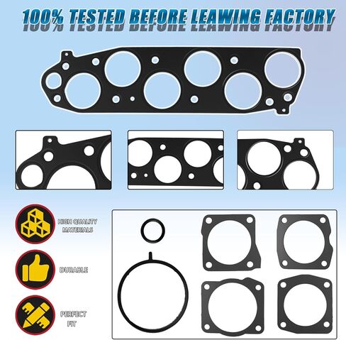 MS96409-3 Fuel Injection Plenum Gasket Compatible with Acura Honda Vehicle 2005-2020 MDX RDX TL TSX 2005-2017 Accord Odyssey Pilot Ridgeline Crosstour - Upper Intake Manifold Gasket, Replace#MS964093 in Kuwait