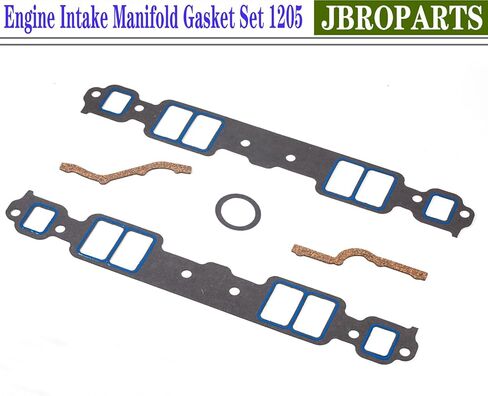 SBC Intake Manifold Gasket Set 1205 for Chevrolet C1500 K1500 Tahoe Yukon GMP Performance V8 Engine 1971-2002 4.3L 5.0L 5.7L 6.6L 262 265 267 283 302 305 307 327 350 400 in Kuwait