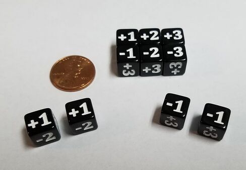 Gaming 10x Black Micro CCG Stats Modifier Dice for Games Like Magic: The Gathering (10mm) in Kuwait
