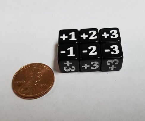 Gaming 10x Black Micro CCG Stats Modifier Dice for Games Like Magic: The Gathering (10mm) in Kuwait