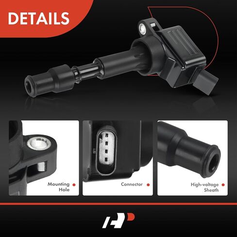 A-Premium Ignition Coil Compatible with Hyundai & Kia Vehicles - L4 2.0L - Elantra 2015-2020, Sonata 2016-2019, Veloster 2019-2021, Forte 2017-2023, Optima 2017-2020, Soul 2020-2024 in Kuwait