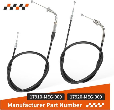 Throttle Cable A + B For Honda Shadow Aero 750 VT750C VT750CA 2004-2009 17920-MEG-000 17910-MEG-000 in Kuwait