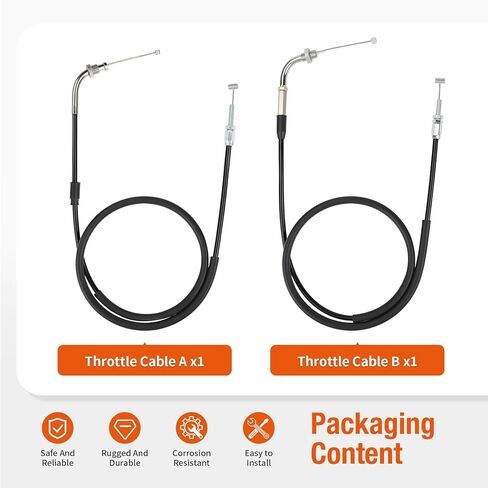 Throttle Cable A + B For Honda Shadow Aero 750 VT750C VT750CA 2004-2009 17920-MEG-000 17910-MEG-000 in Kuwait