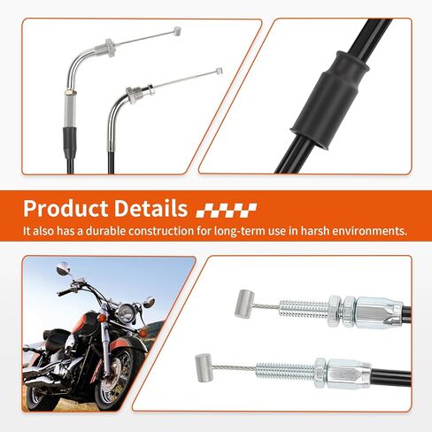 Throttle Cable A + B For Honda Shadow Aero 750 VT750C VT750CA 2004-2009 17920-MEG-000 17910-MEG-000 in Kuwait