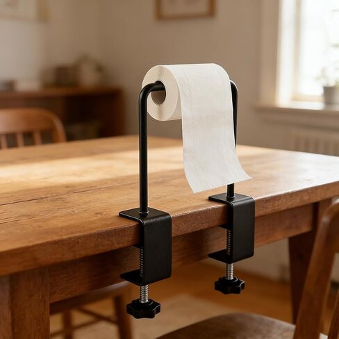 Craft Paper Roll Holder Tabletop Dispenser, fit for Thickness Of 0-1.8"and Roll of Papers Up to 7" Thick Paper Towel Holder for Painting or Craft Packaging in Kuwait